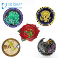 High quality personalized metal stamping 3d guitar shaped soft enamel custom navy chief challenge coin for souvenir